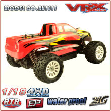 Venta caliente 1/18 escala 4WD hacer Mini RC Car